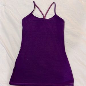 Lululemon purple Y tank top.